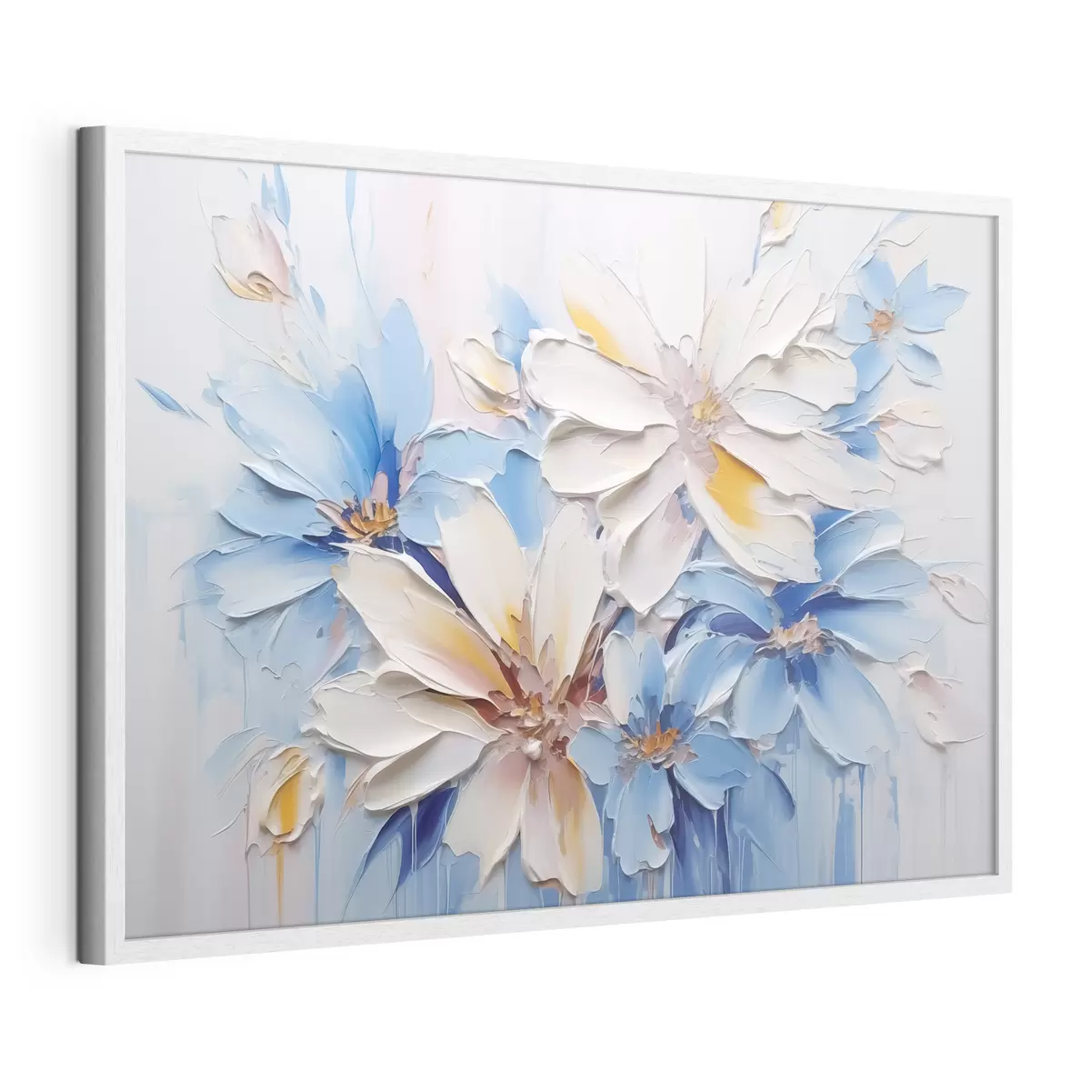Poster Blumen abstrakte Nachahmung Pinselstriche f45115