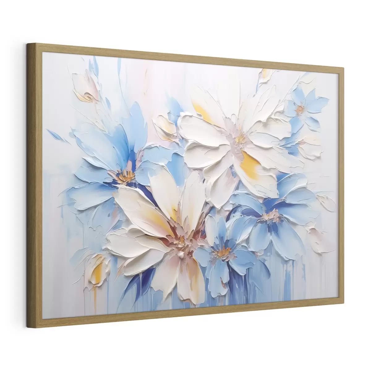 Poster Blumen abstrakte Nachahmung Pinselstriche f45115