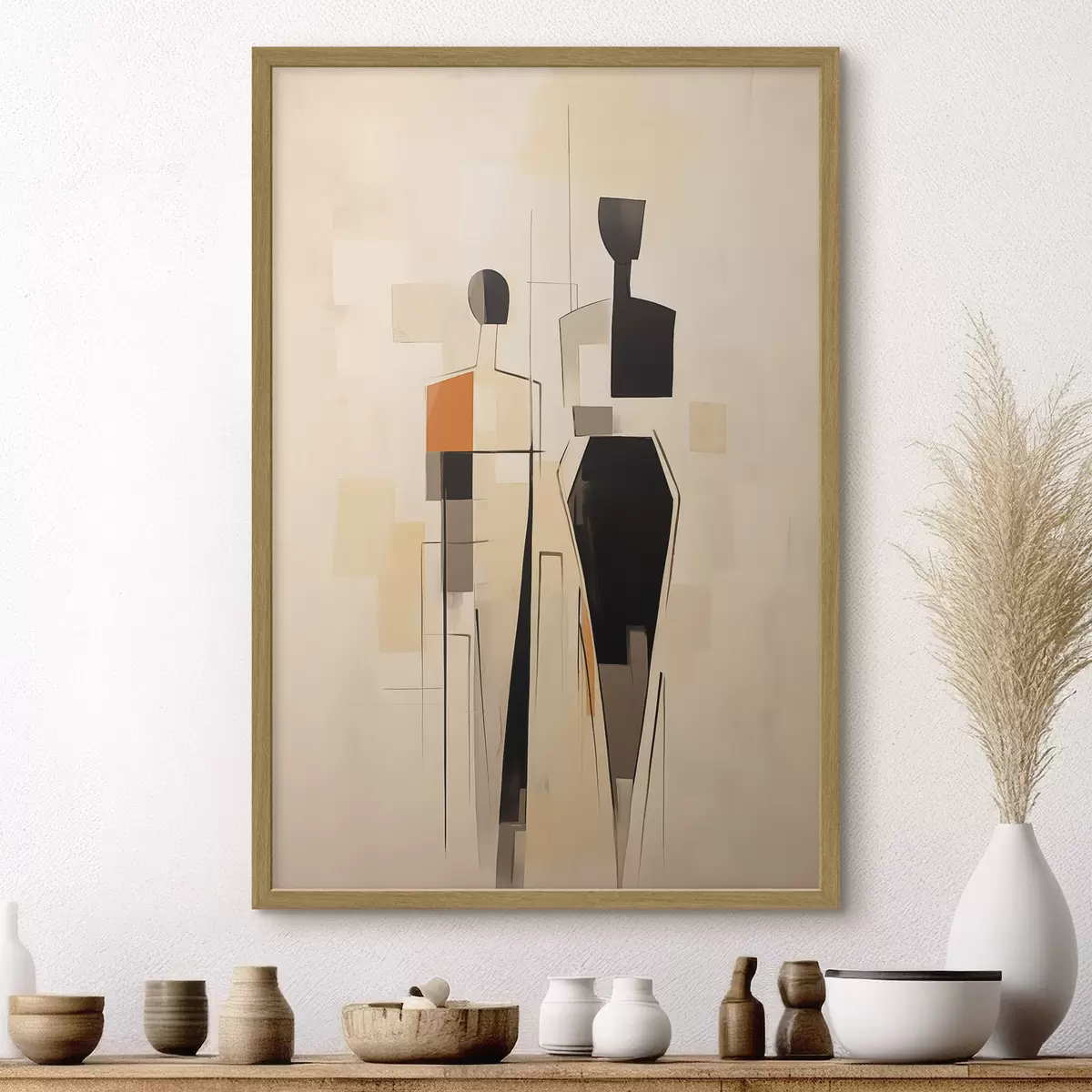 Poster Abstrakte Silhouetten f45124