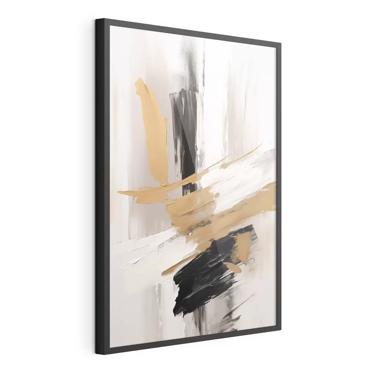 Poster Moderne Abstraktion Nachahmung von Pinselstrichen f45127