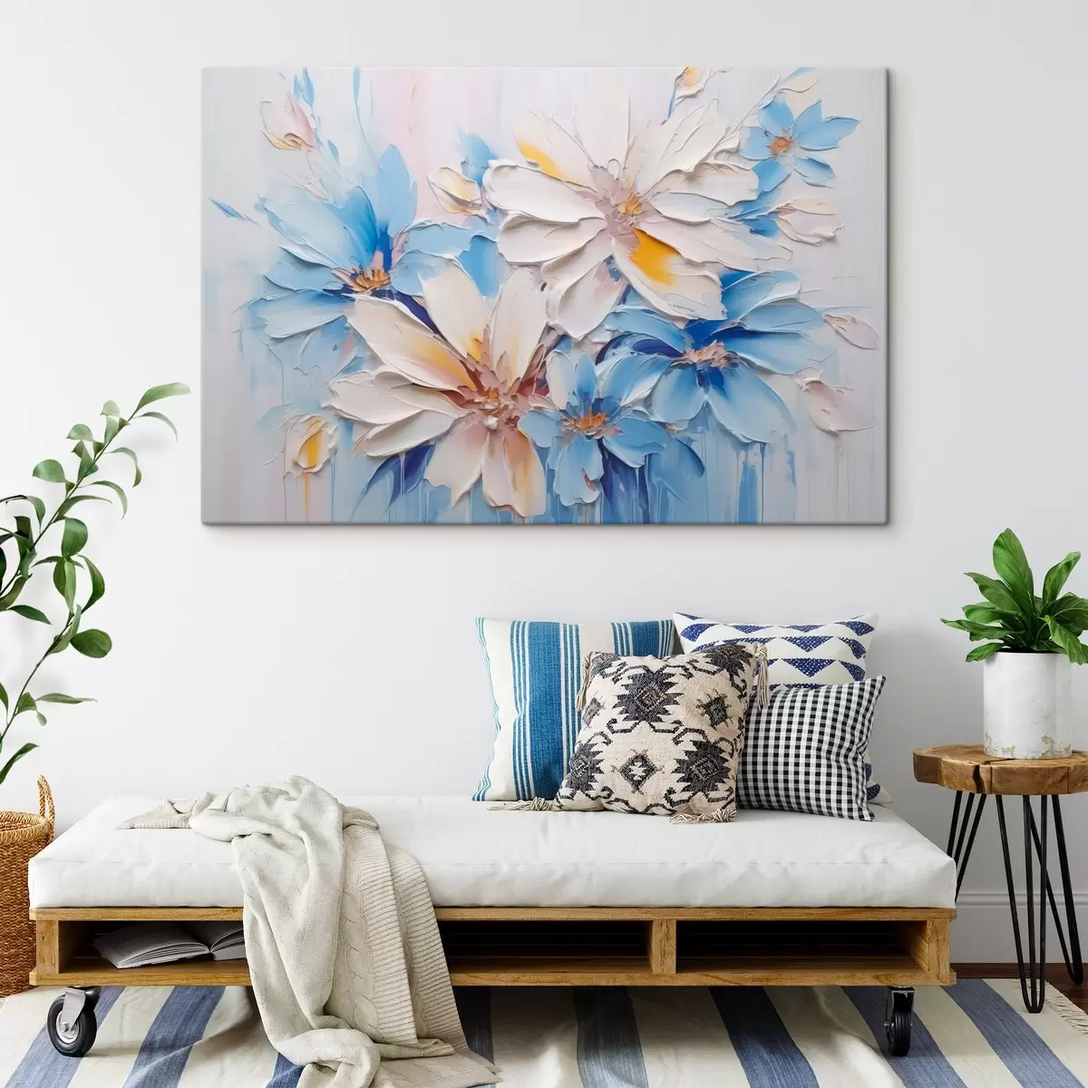 Fototapete Blumen abstrakte Nachahmung Pinselstriche s45115