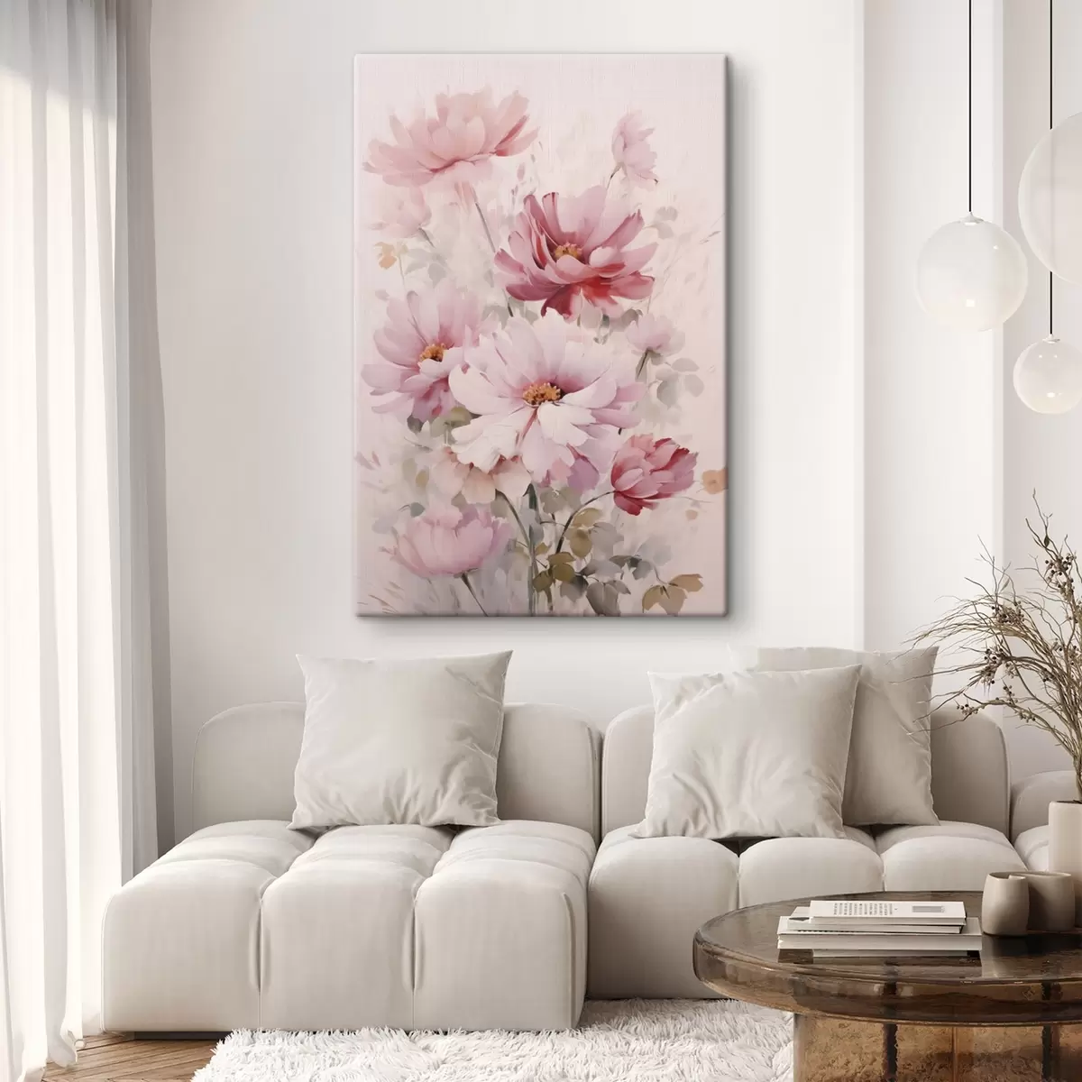 Fototapete Blumenstrauß Nachahmung Malerei s45120