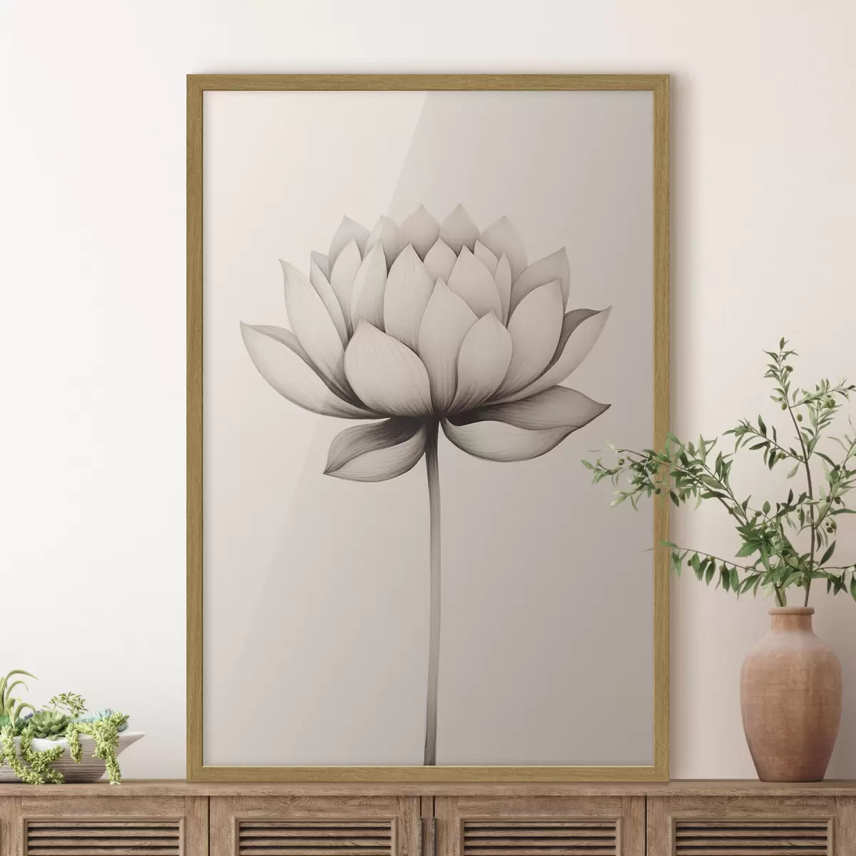Poster Große Blume f45142