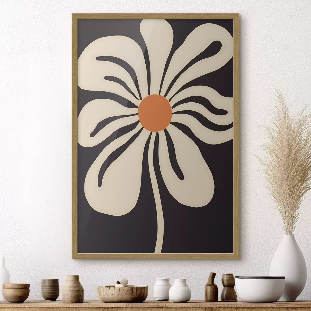 Poster Stilisierte Blume f45150