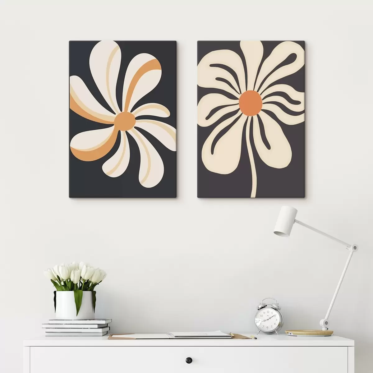 Fototapete Grafische Blumen m00512