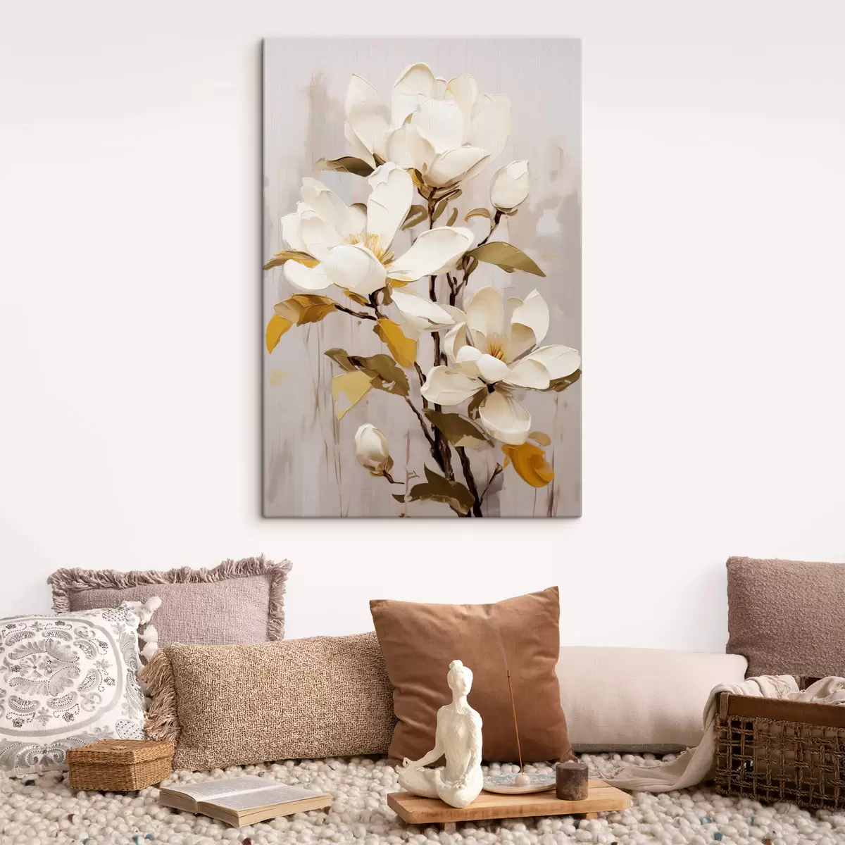 Fototapete Ein abstrakter Zweig mit Magnolie s44300