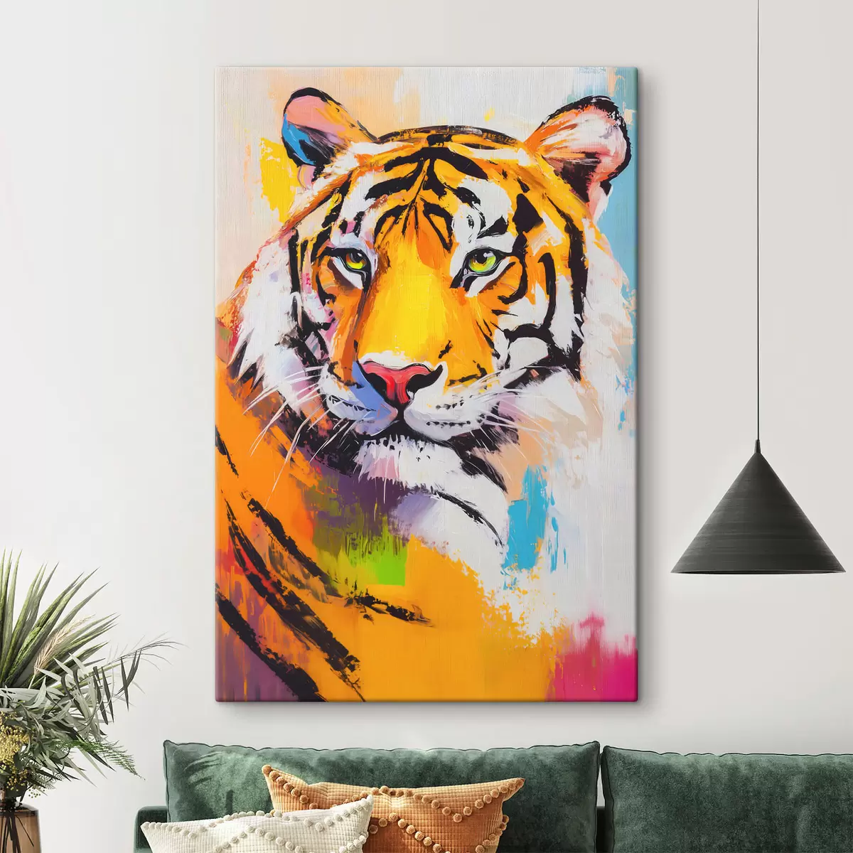 Fototapete Porträt eines Tigers s45069