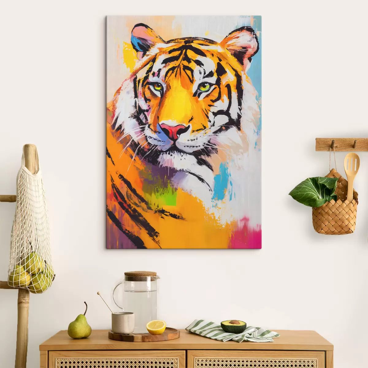Fototapete Porträt eines Tigers s45069