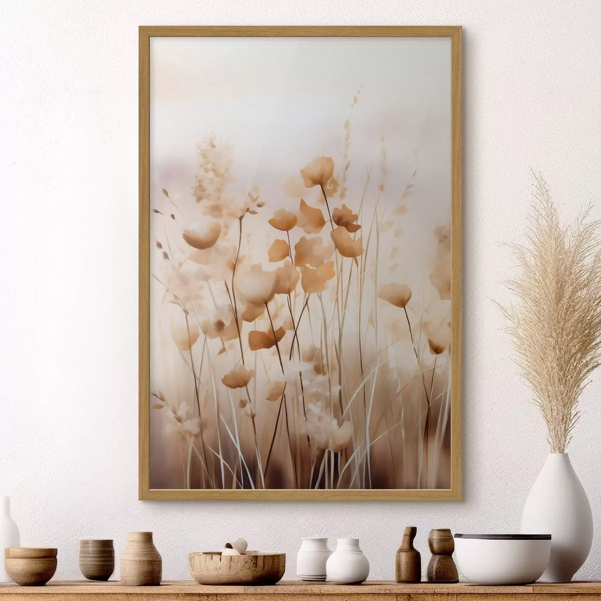 Poster Abstrakte Wildblumen f44413