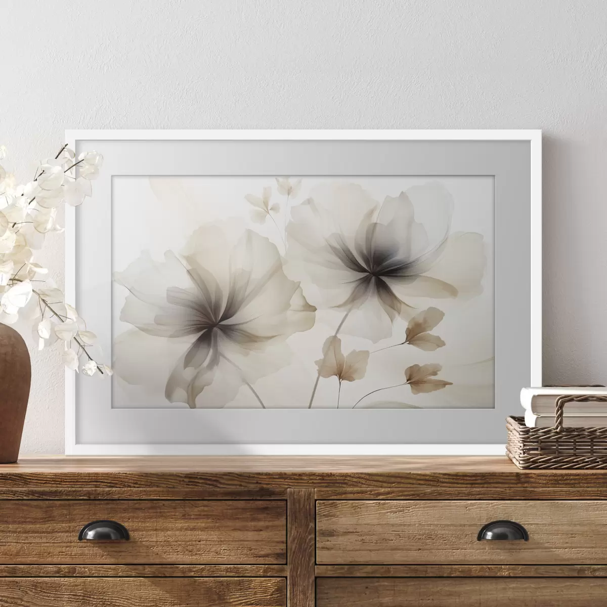 Poster Abstrakte Blumen f45065