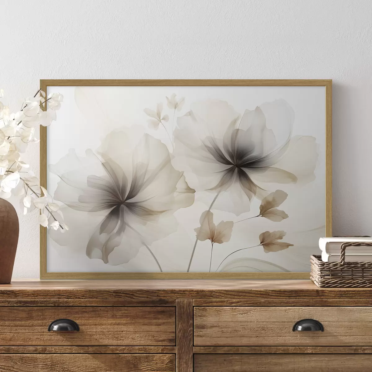 Poster Abstrakte Blumen f45065