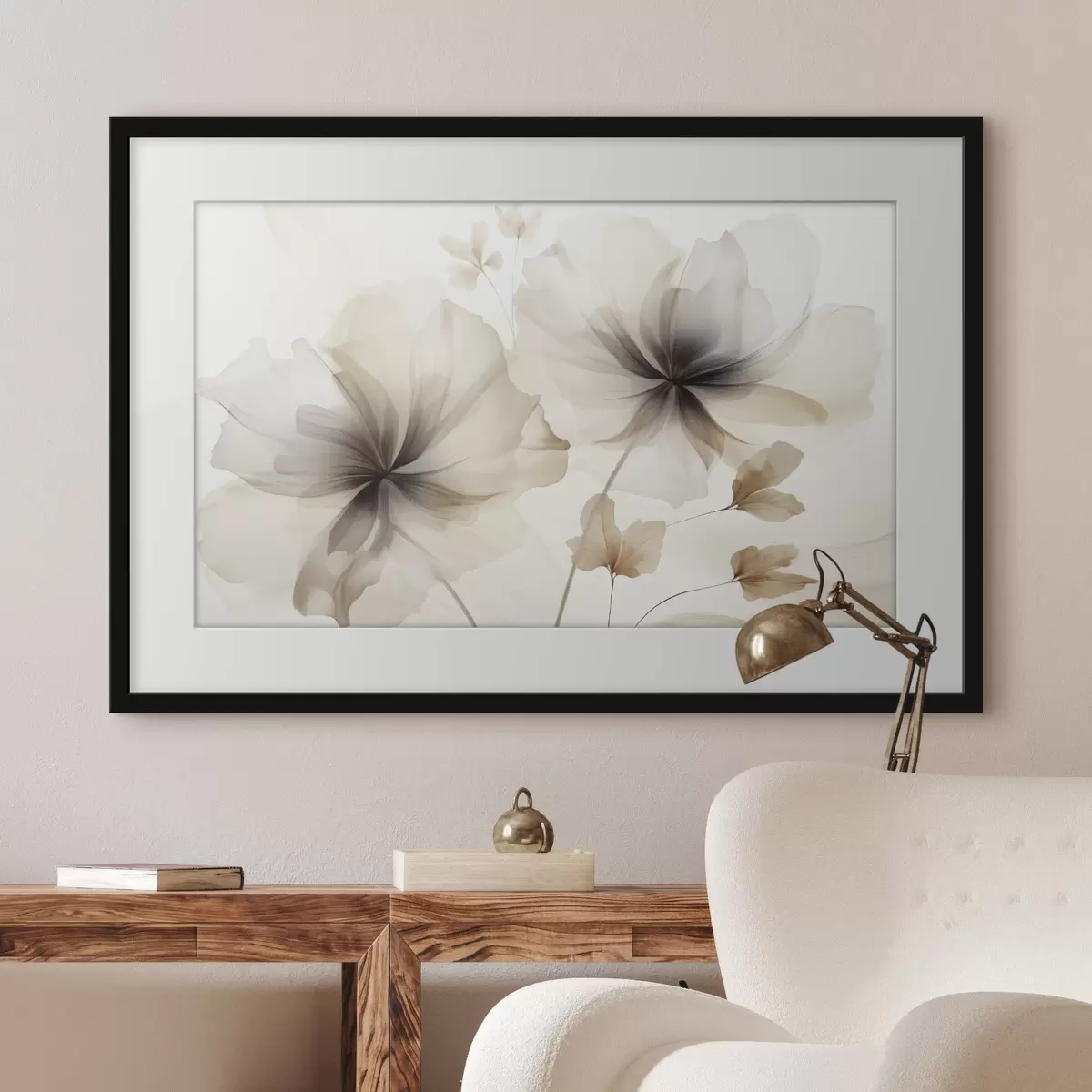 Poster Abstrakte Blumen f45065
