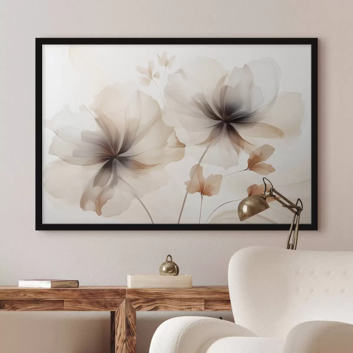 Poster Abstrakte Blumen f45065