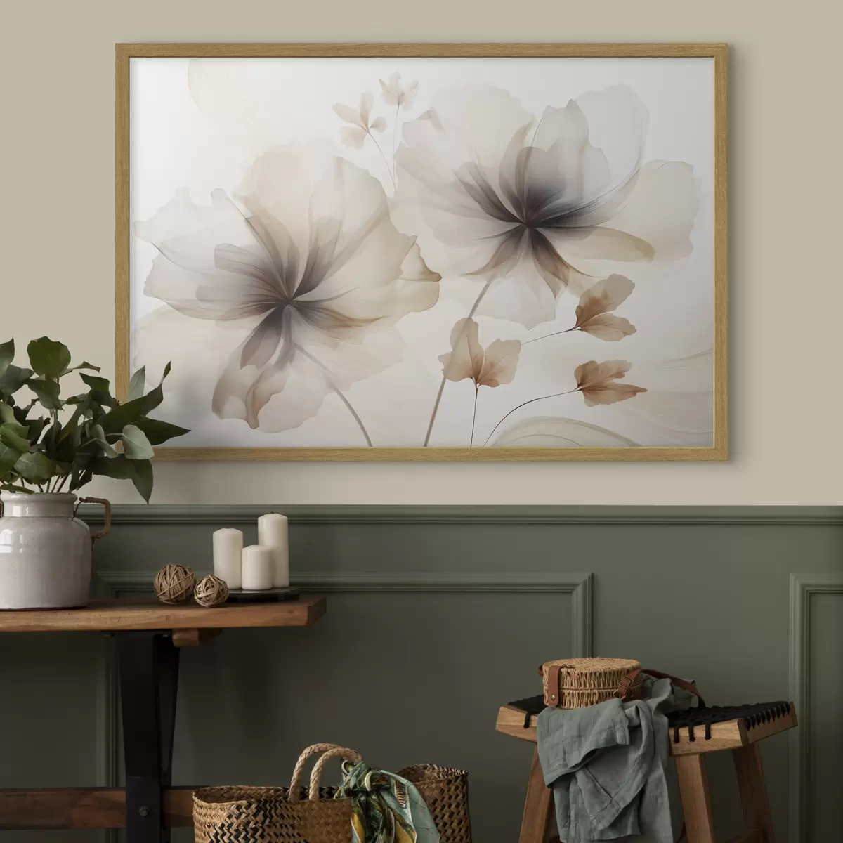 Poster Abstrakte Blumen f45065