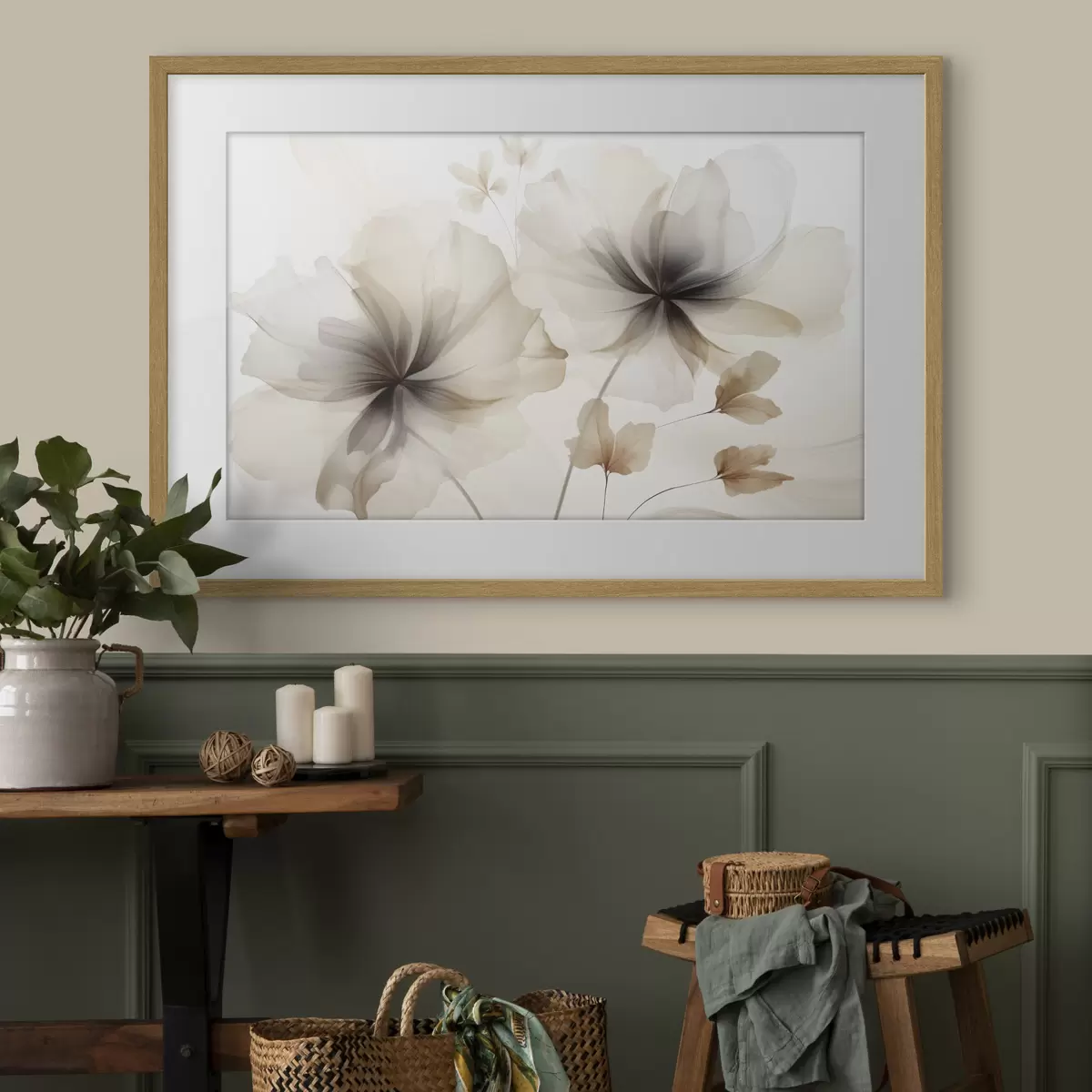 Poster Abstrakte Blumen f45065