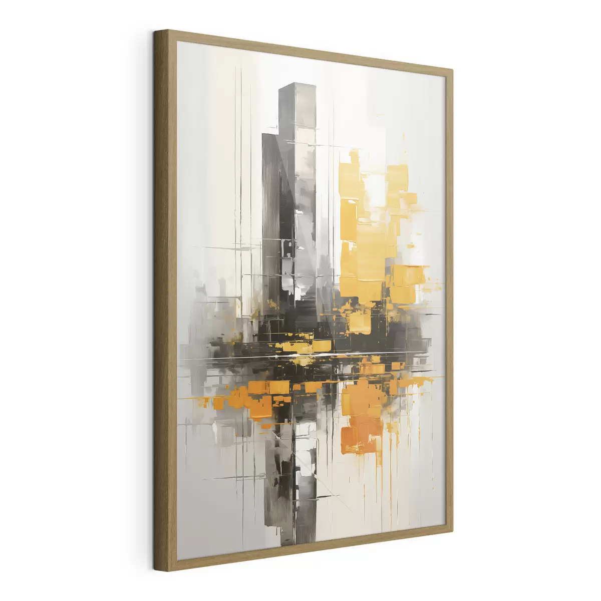 Poster Abstraktion mit Wolkenkratzern f45162