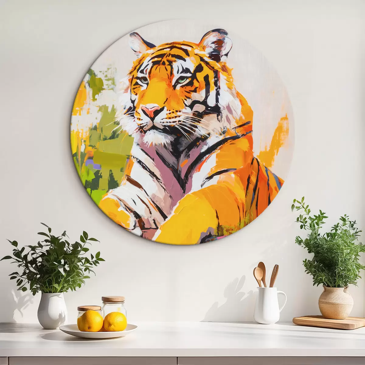 Runde Wandbilder Tiger r45070
