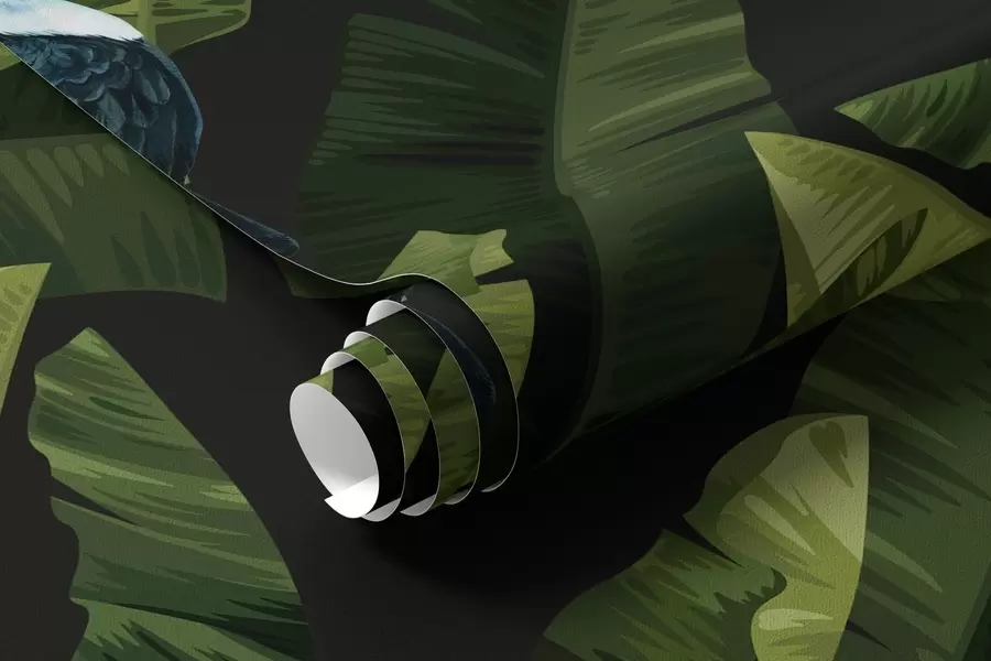 Fototapete Tukan in tropischen Blättern a00415