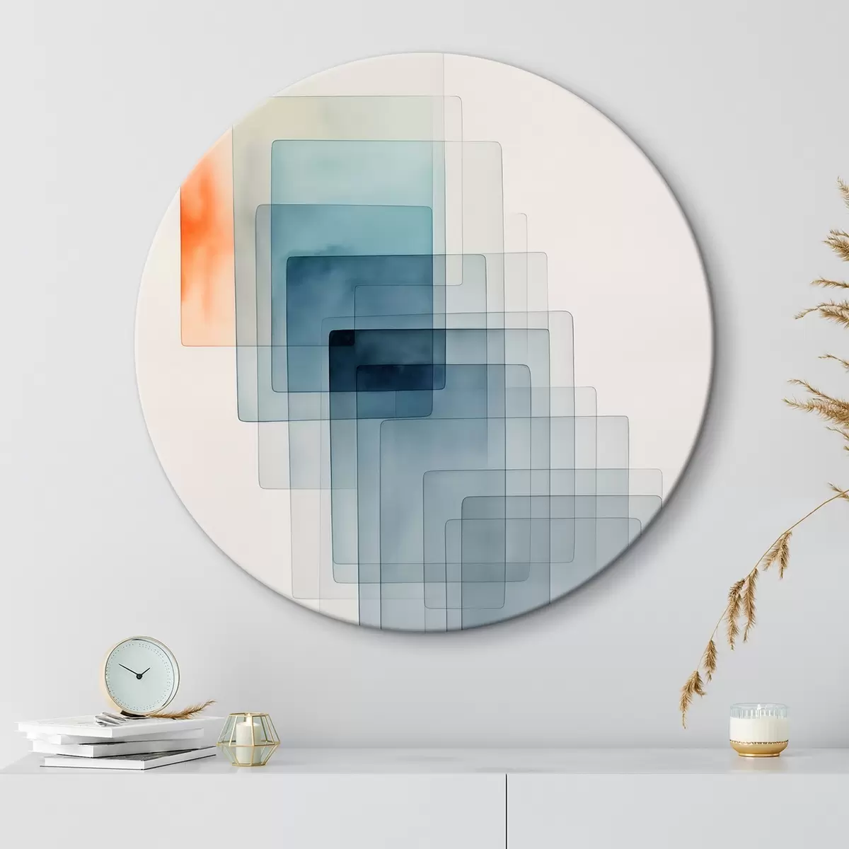 Runde Wandbilder Minimalistische geometrische Abstraktion r45213
