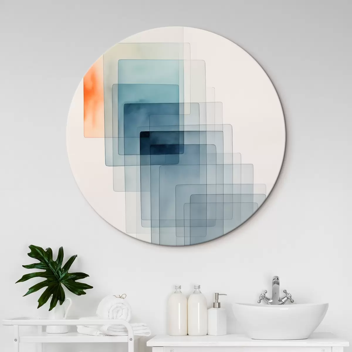 Runde Wandbilder Minimalistische geometrische Abstraktion r45213