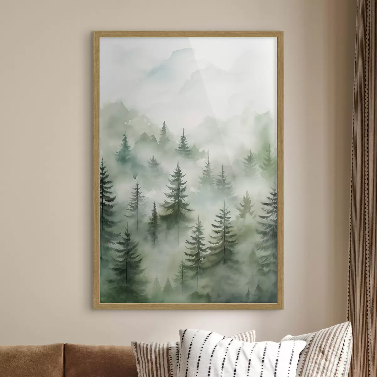 Poster Wald im Nebel f45207