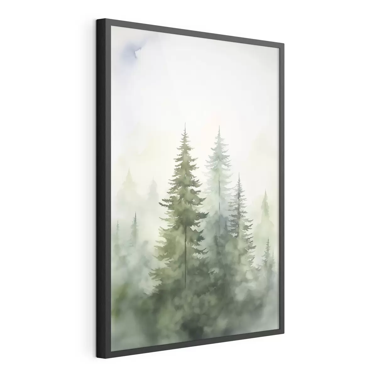Poster Tannenbäume im Nebel f45208