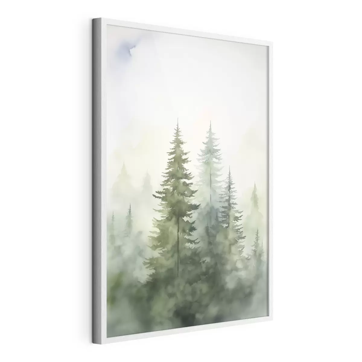 Poster Tannenbäume im Nebel f45208