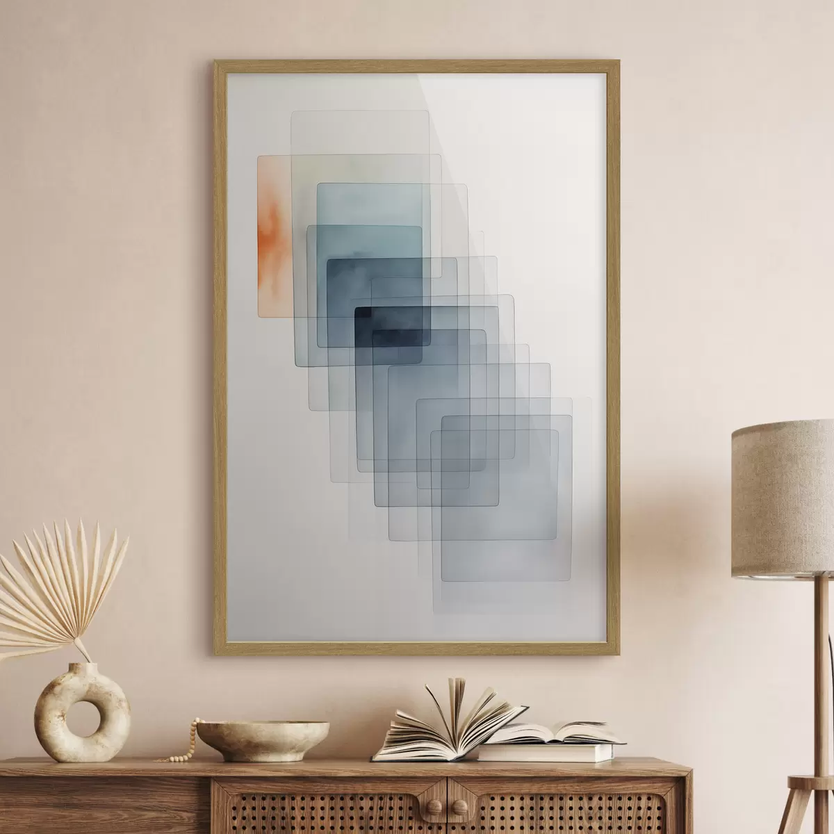 Poster Minimalistische geometrische Abstraktion f45213