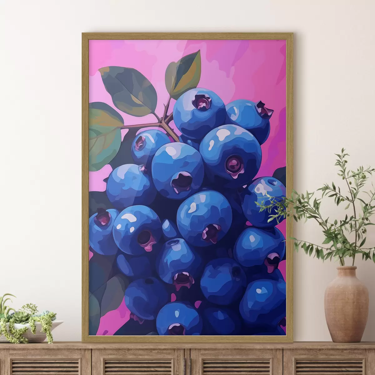 Poster Saftige Heidelbeeren f45224