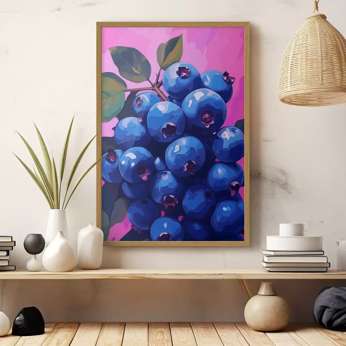 Poster Saftige Heidelbeeren f45224