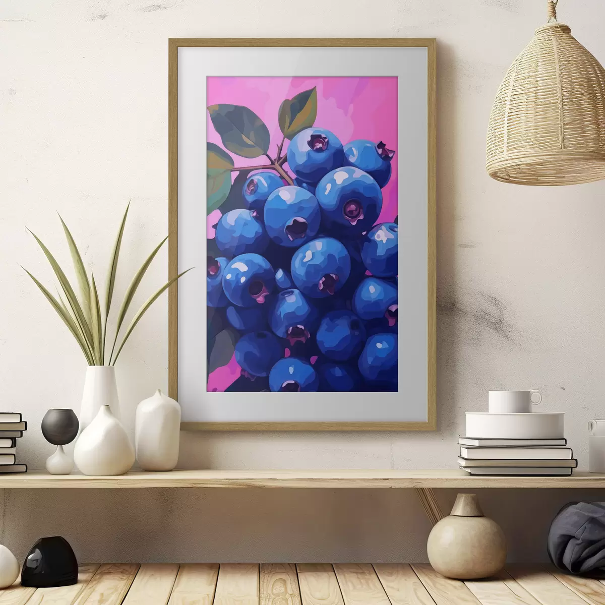 Poster Saftige Heidelbeeren f45224