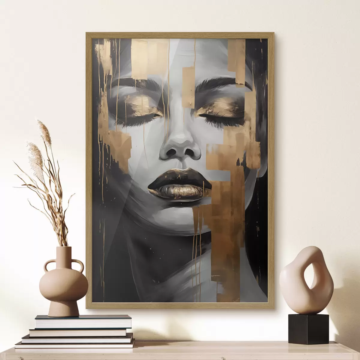 Poster Grafisches Gesicht f45226