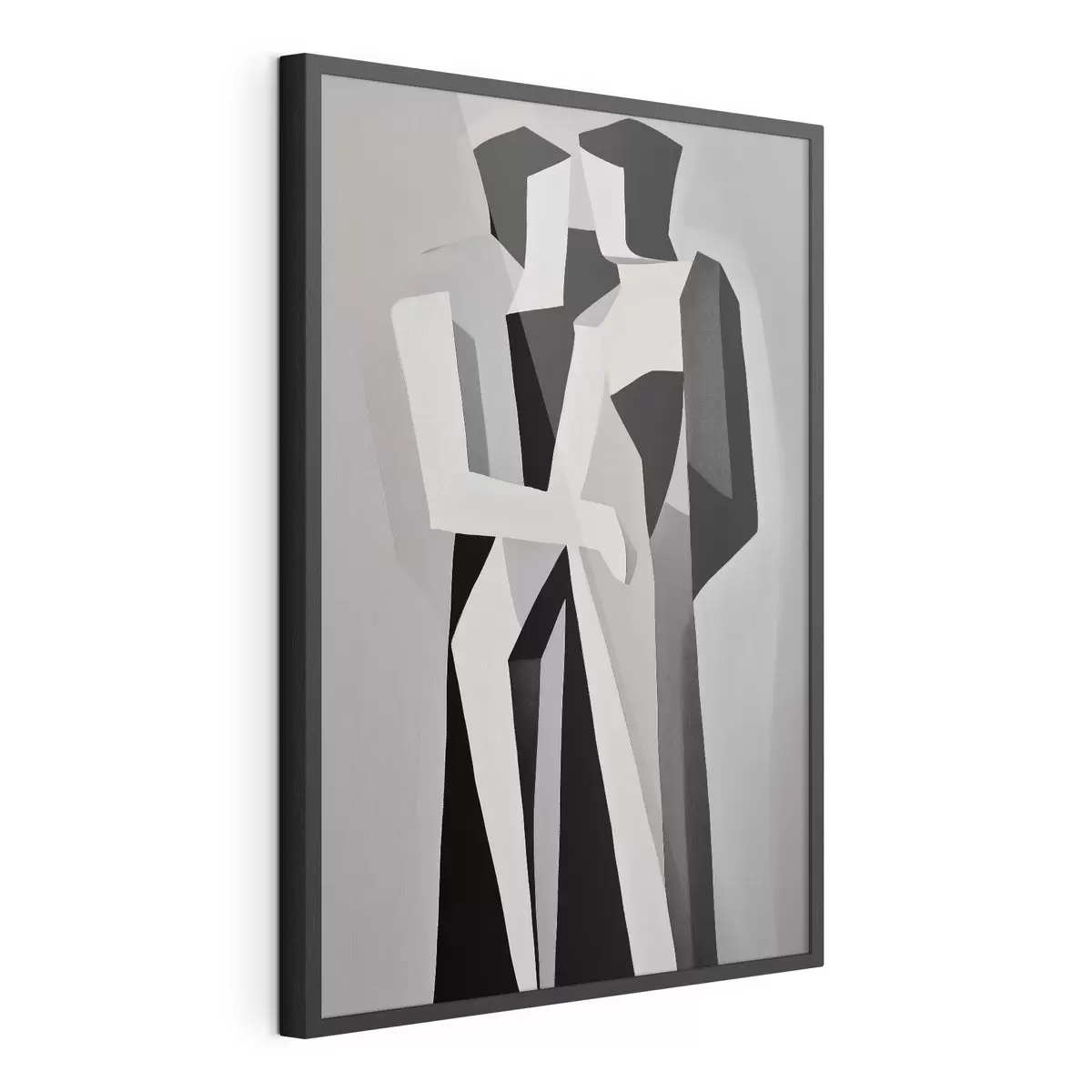 Poster Abstrakte Figuren in Monochrom f45155