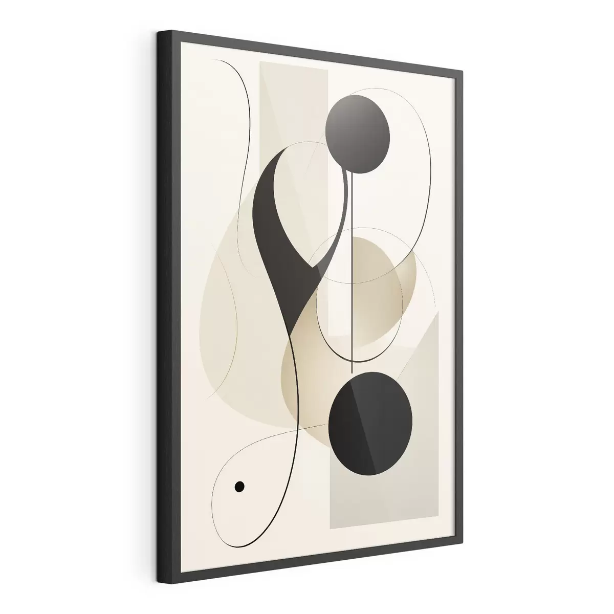 Poster Choreografie schwarzer Punkte f45197
