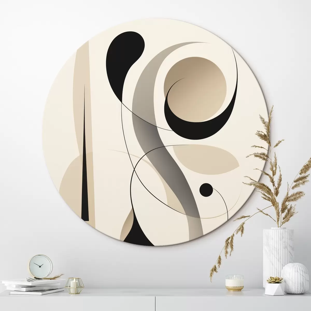 Runde Wandbilder Minimalistische geometrische Komposition r45198