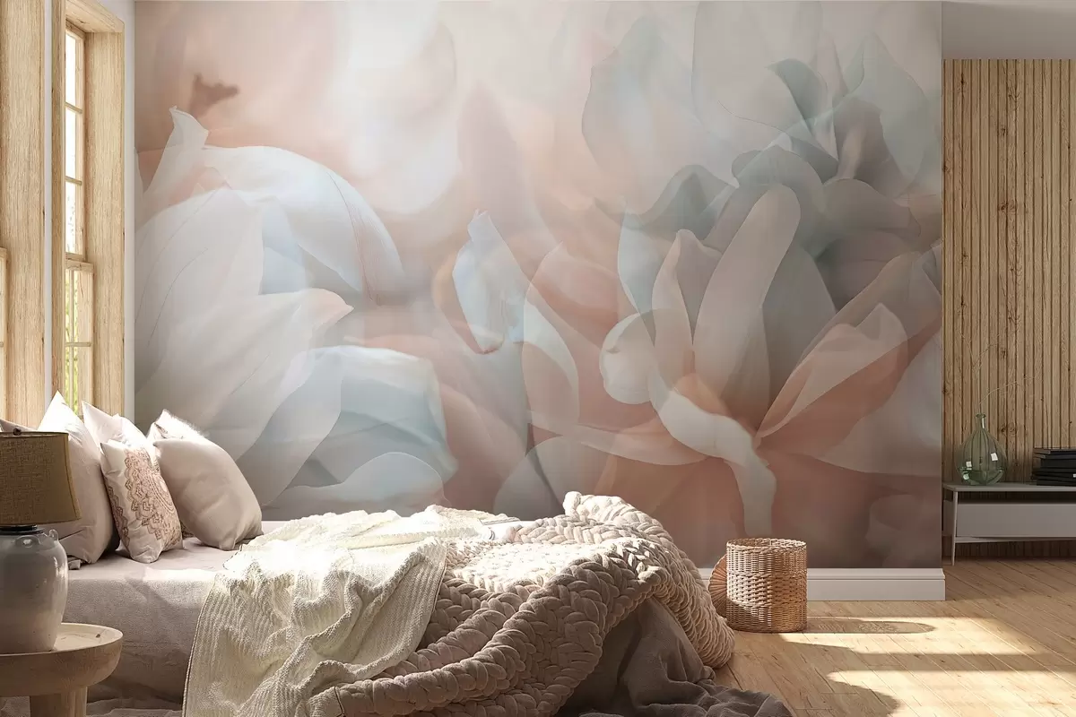 Fototapete Semi-transparente Blumen w04320v1