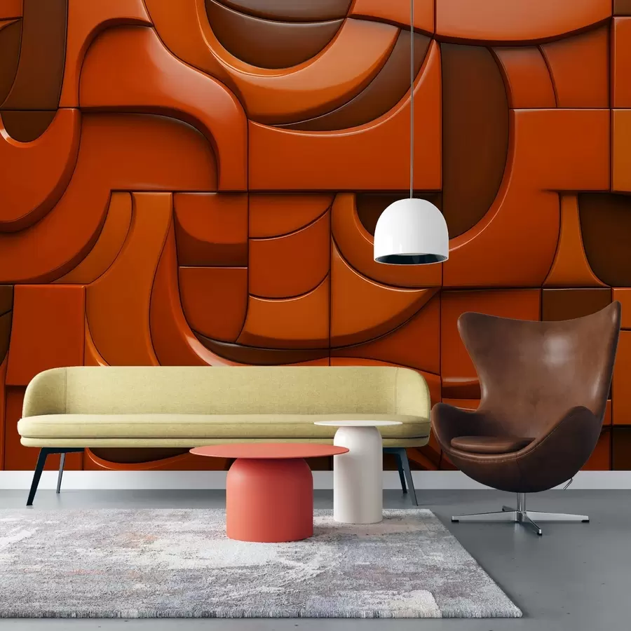 Fototapete Gemalte Reliefwand w04321v1