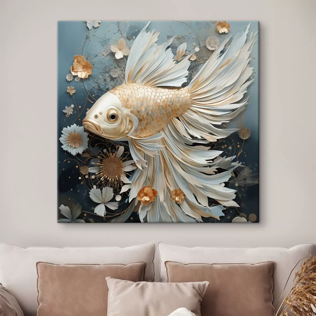 Fototapete Ein prächtiger Fisch s44556