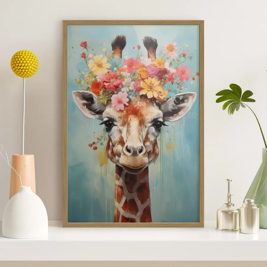 Fototapete Eine niedliche Giraffe f44557