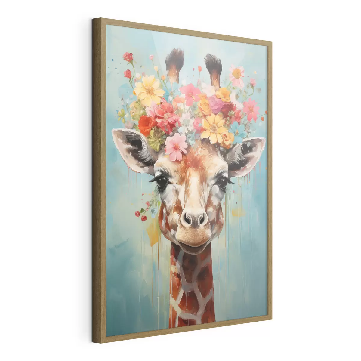 Poster Eine niedliche Giraffe f44557