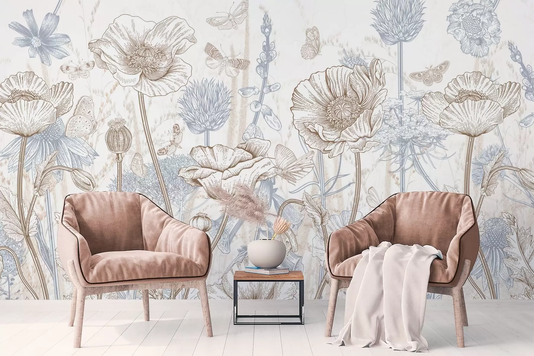 Fototapete Wilde Blumen w04360