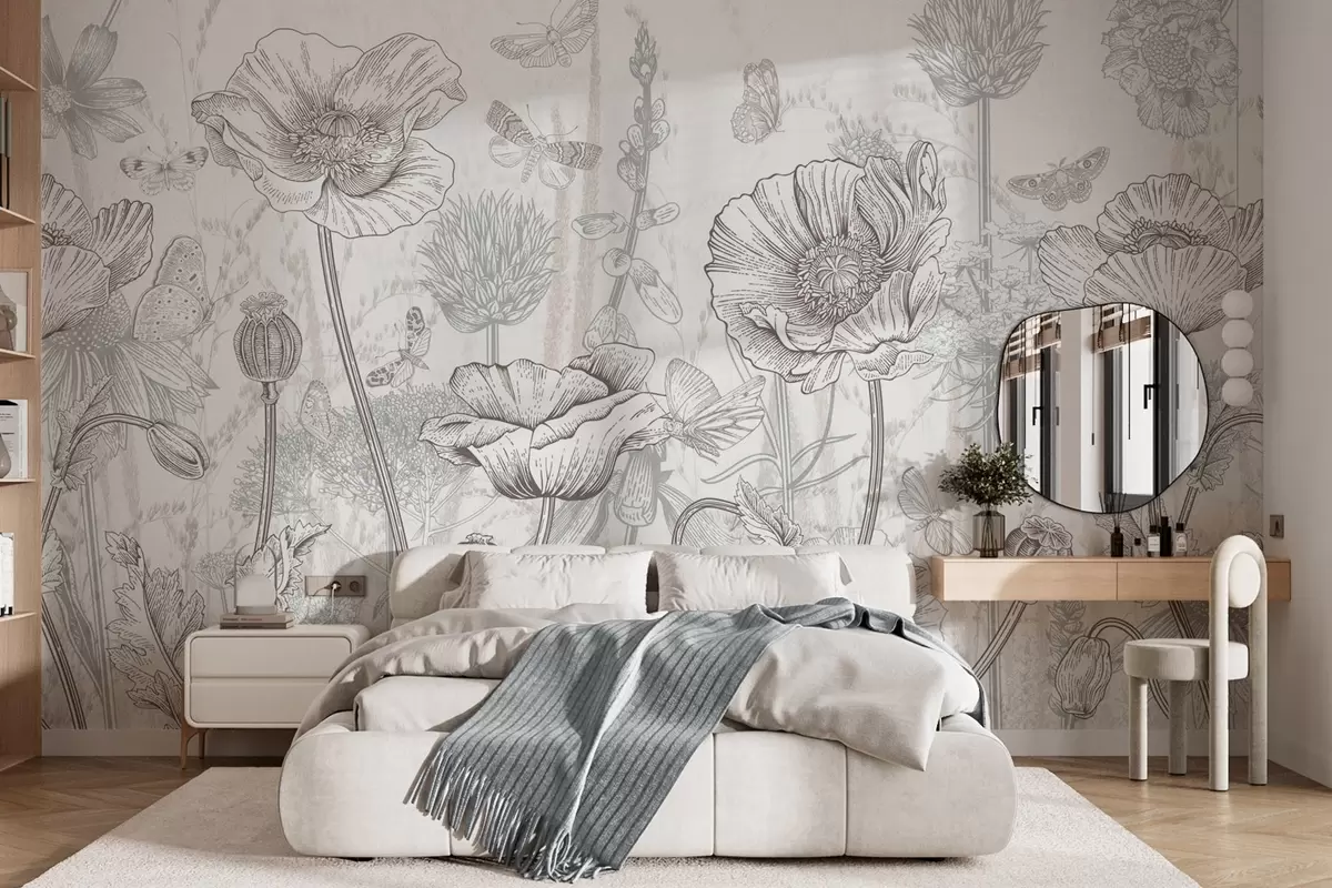 Fototapete Wilde Blumen w04360v1
