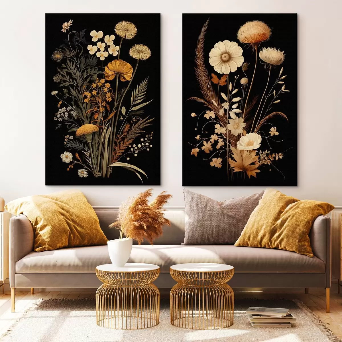 Fototapete Gotische Blumen m00552