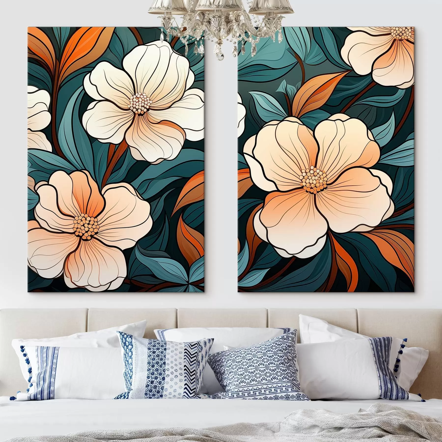 Fototapete Bunte Blumen m00554