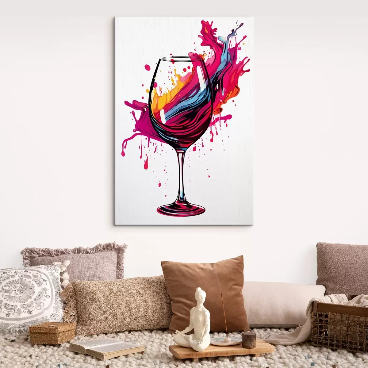 Fototapete Ein Glas mit Farben s45269