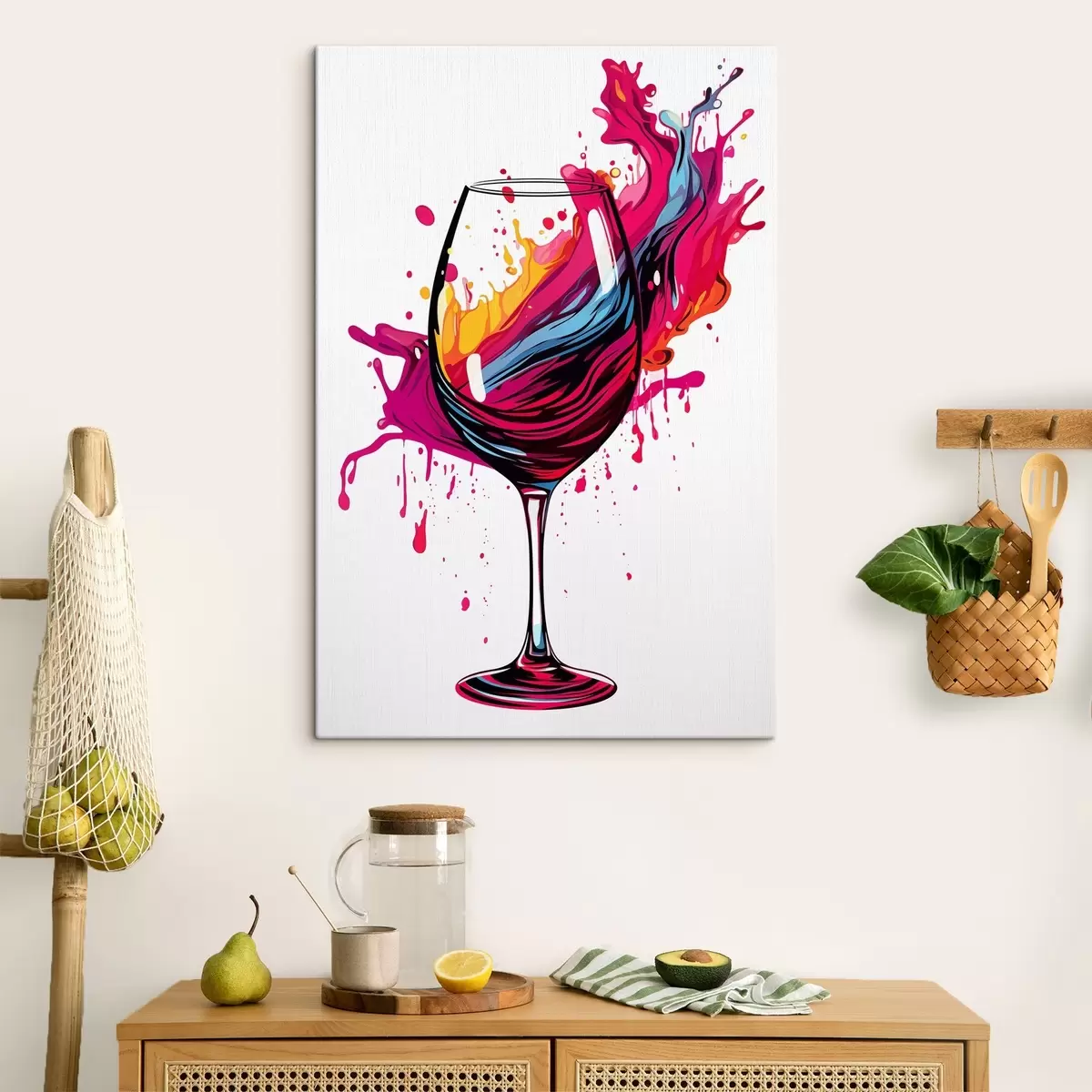 Fototapete Ein Glas mit Farben s45269