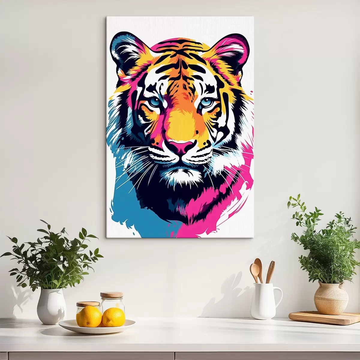 Fototapete Neon-Tiger s45278