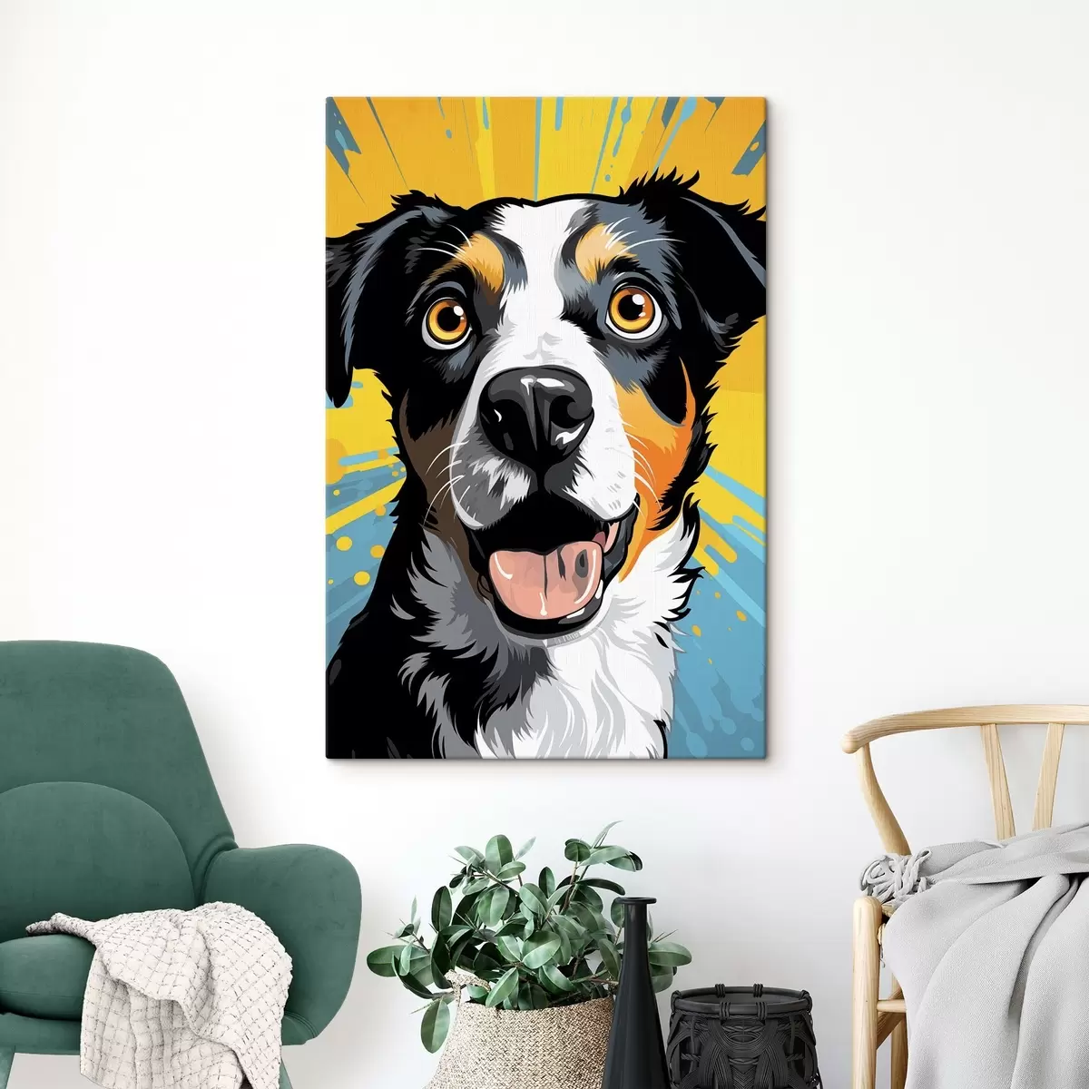 Fototapete Happy Dog Pop Art s45279