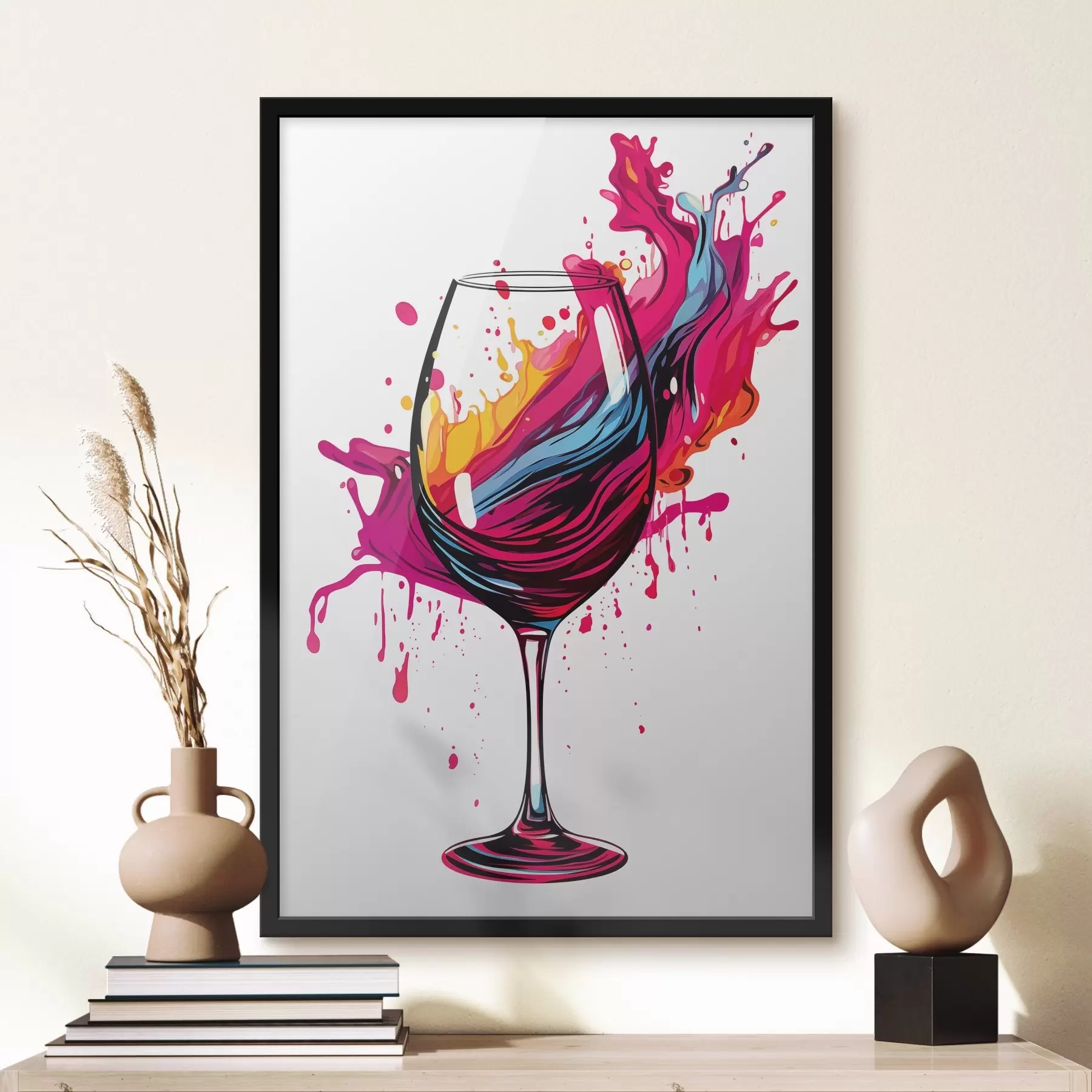 Fototapete Ein Glas mit Farben f45269