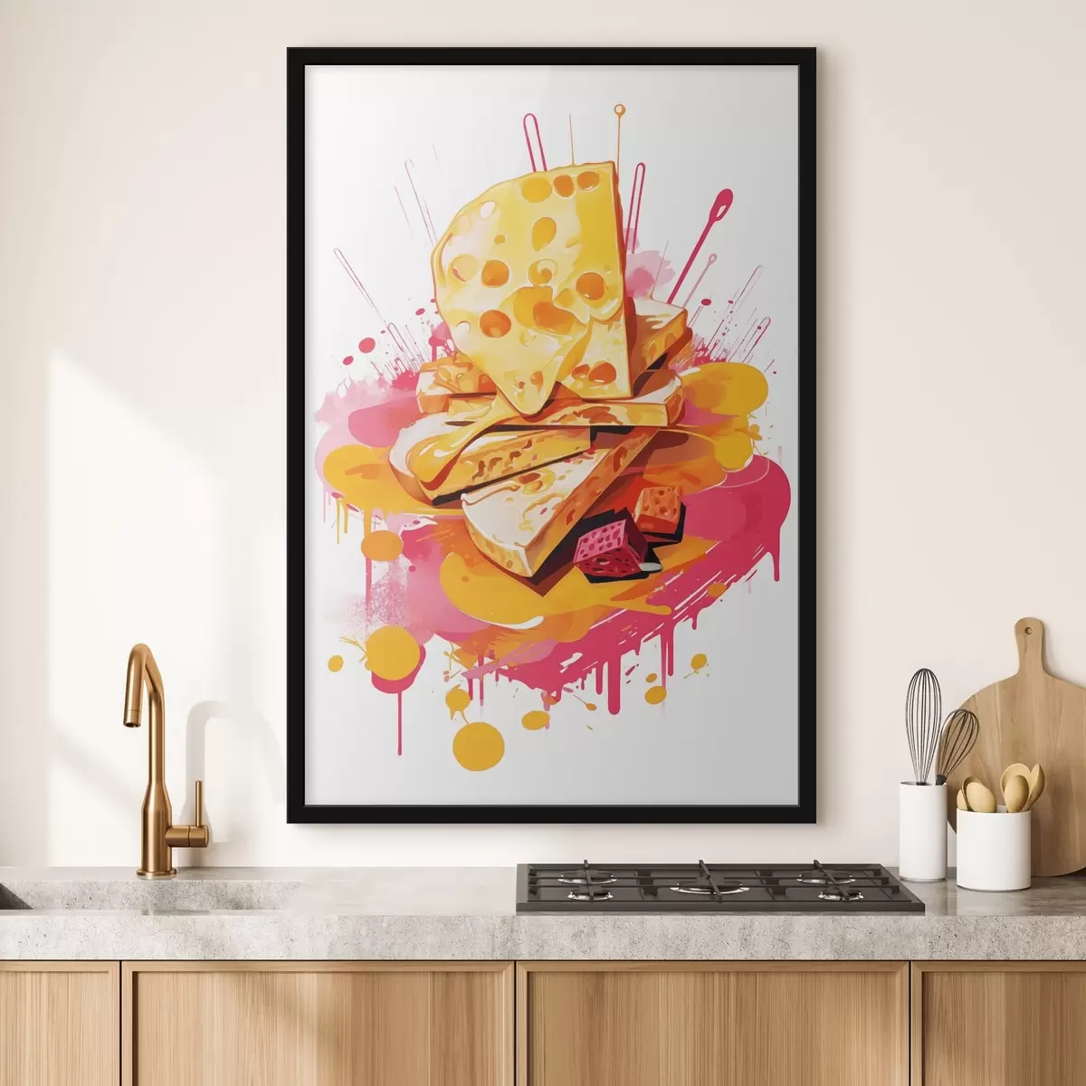Poster Zusammensetzung des Käses f45270